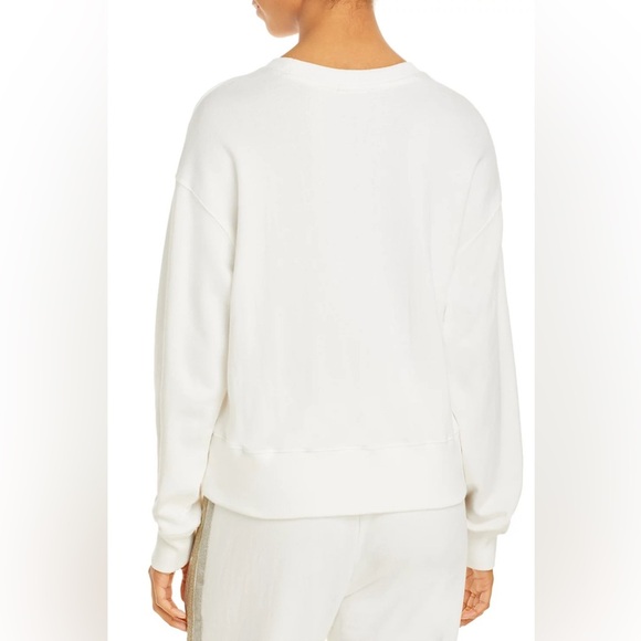 NWT - Rails Ramona White Metallic Stripes Sweatshirt - Size XS - Picture 2 of 3